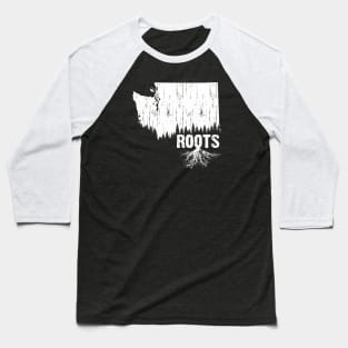 Roots - Washington State (Rustic) Baseball T-Shirt